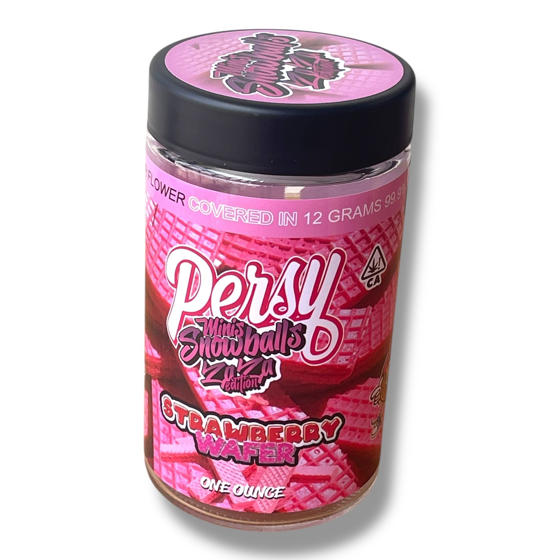 Persy Mini Snowballs Zaza Edition 16-1oz Glass Jars - Varity Pack 16 Flavors in box 1 pound empty jars