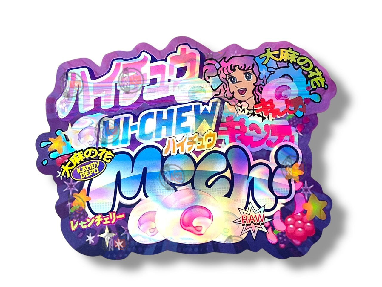Hi Chew Mochi Kandy Depo Mylar Bag 3.5g shape bag