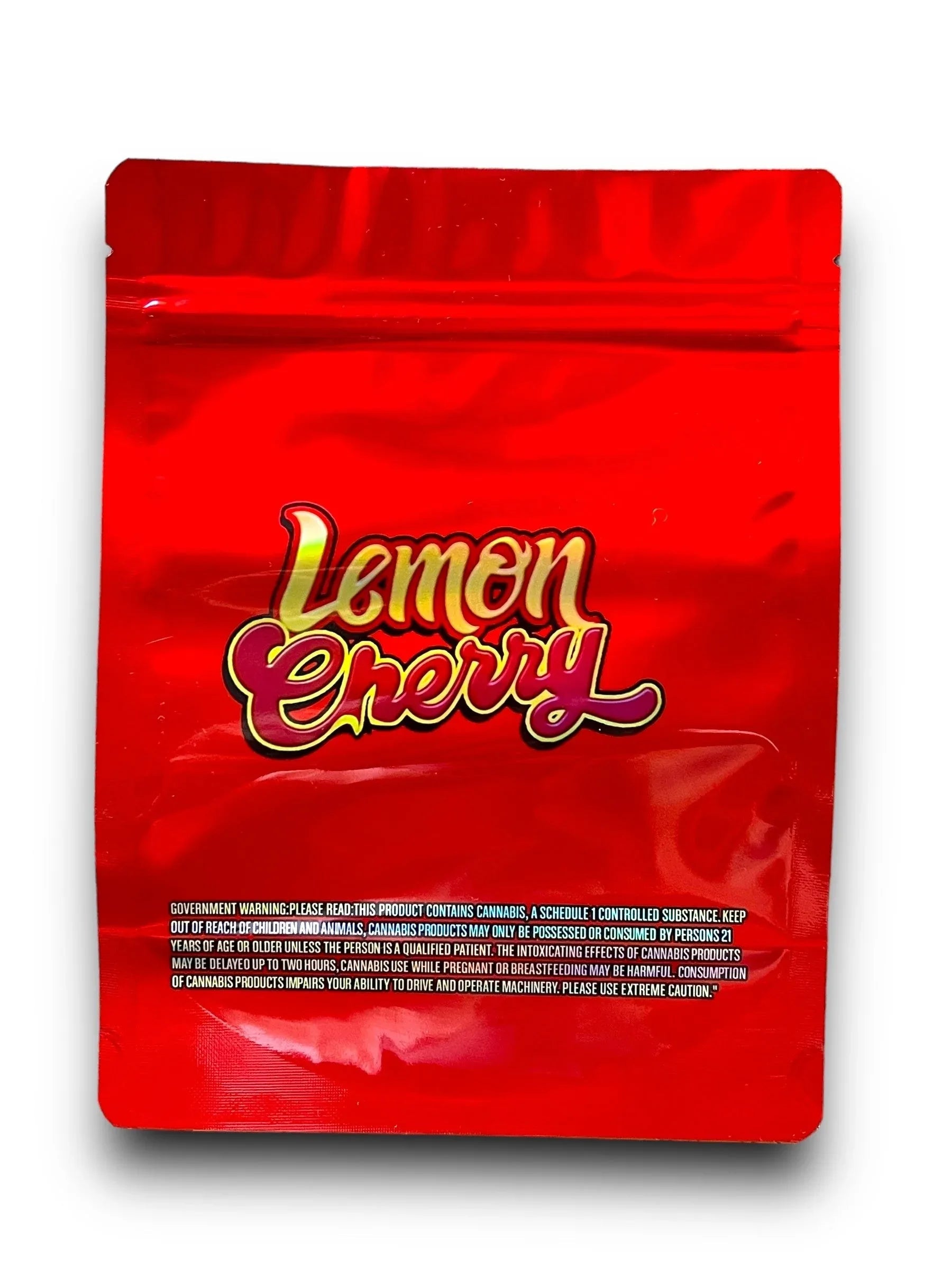 Lemon Cherry 1 OZ 28G Mylar empty Mylar bag 1 ounce (50 Count) - Black Unicorn Hub