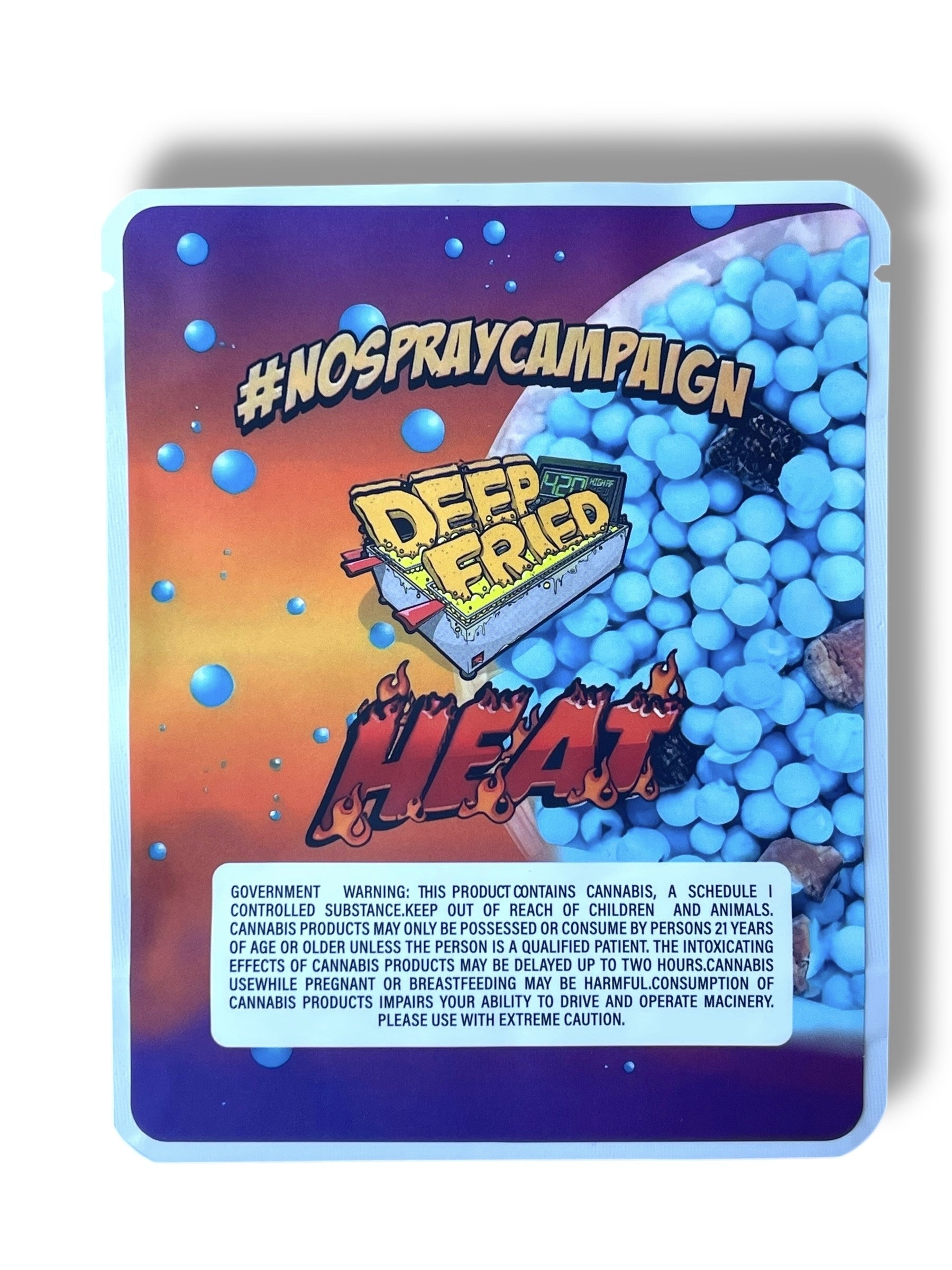 Deep Fried Mike & Sulleys Frozeti 3.5G Sticker Mylar Bags