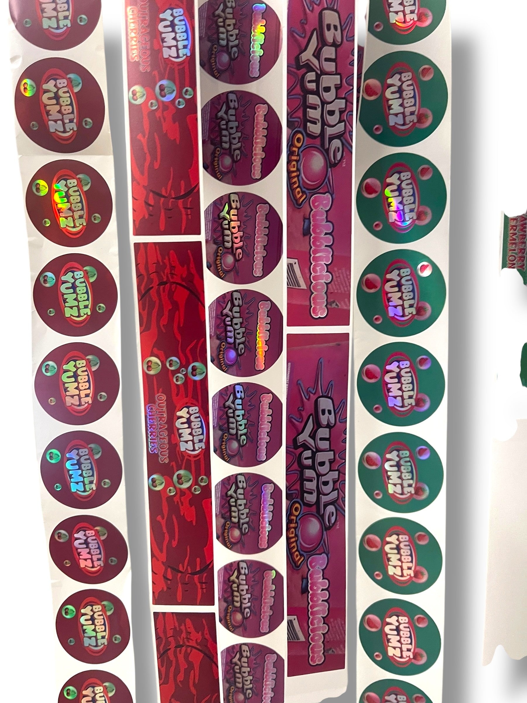 Lato Berry Pebbles 3.5g Glass Jars with Holographic Stickers