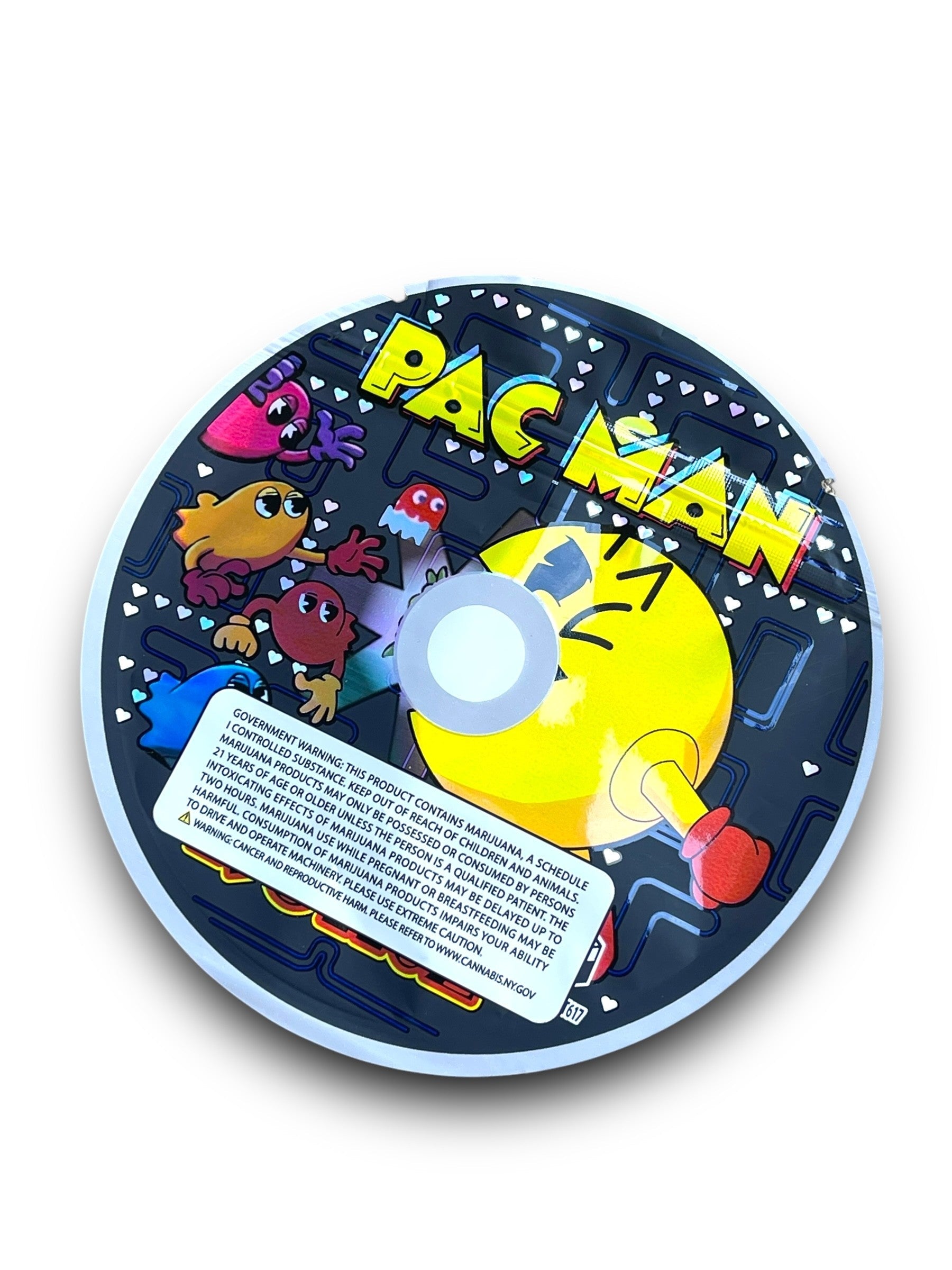 Pack Man CD cases 3.5g mylar bags