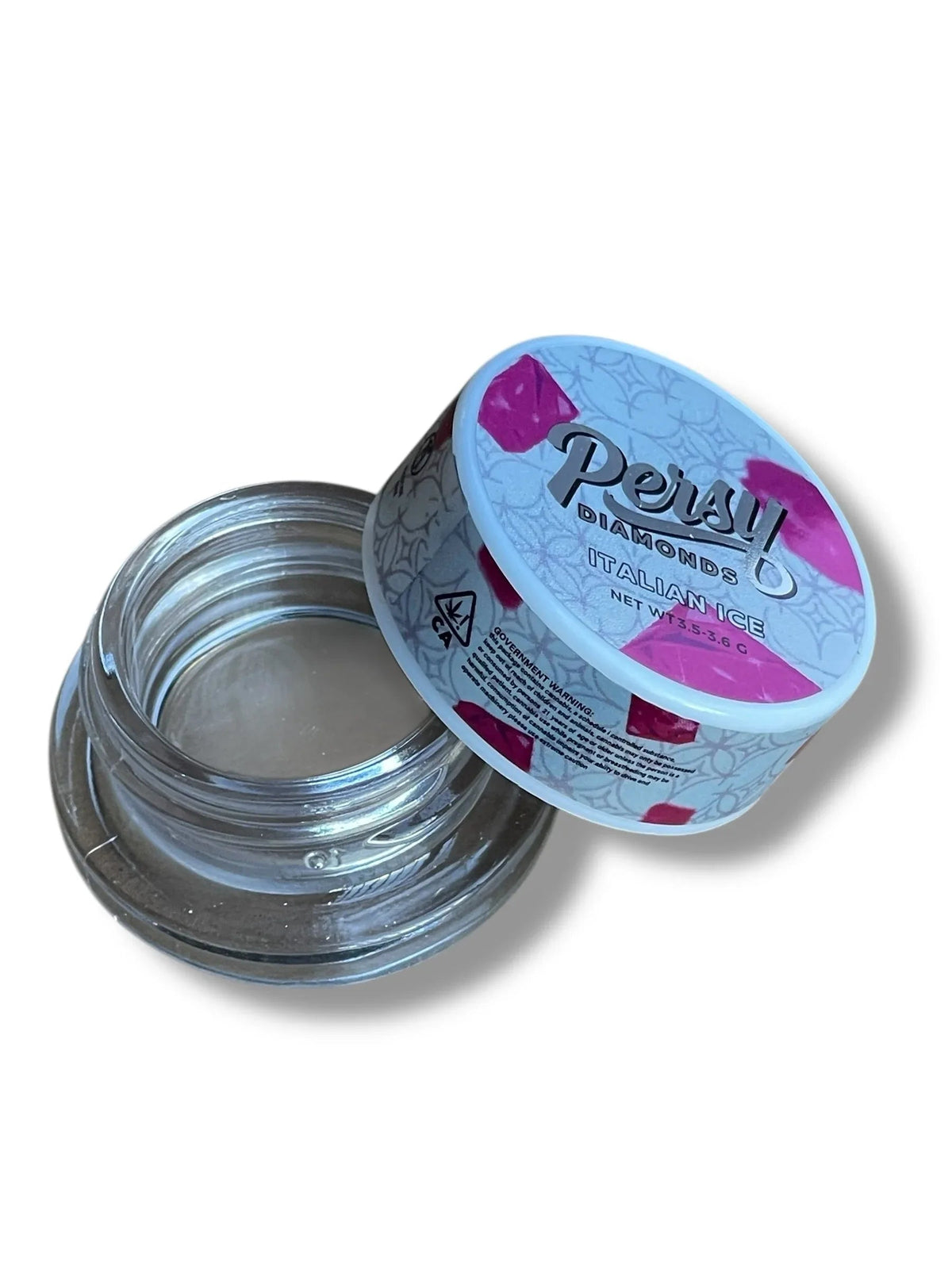 Persy Diamonds 64-3.5g Glass Jars - Varity Pack 8 Flavors in box- empty jars - Black Unicorn Hub