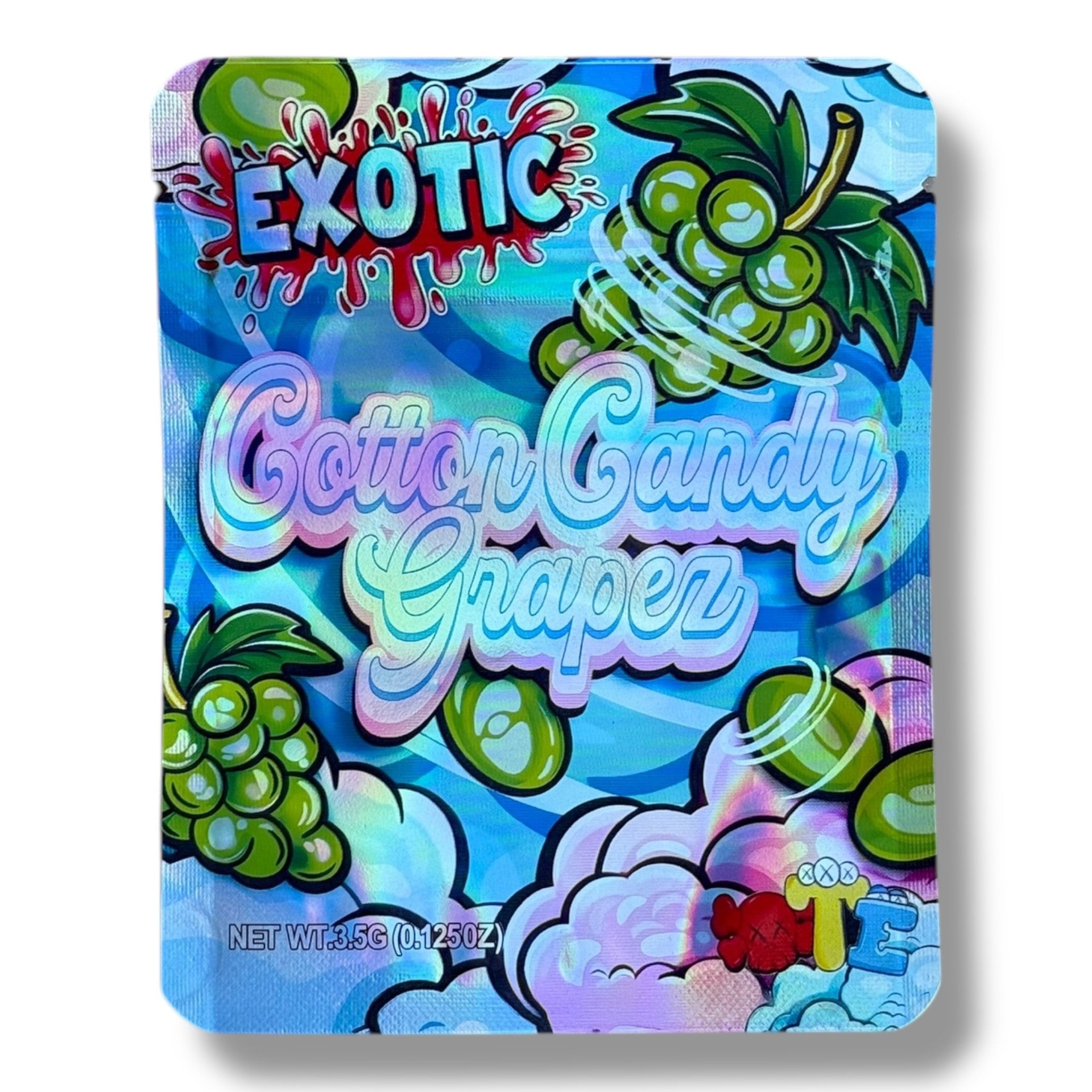 Exotic Cotton Candy Grapes Mylar Bag 3.5g
