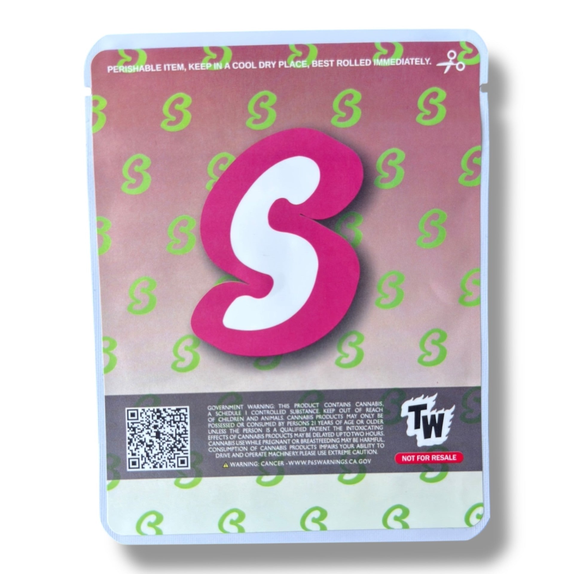 Sprinklez Horchata Ice Cream Sandwich 3.5G Mylar Bags -With stickers and label