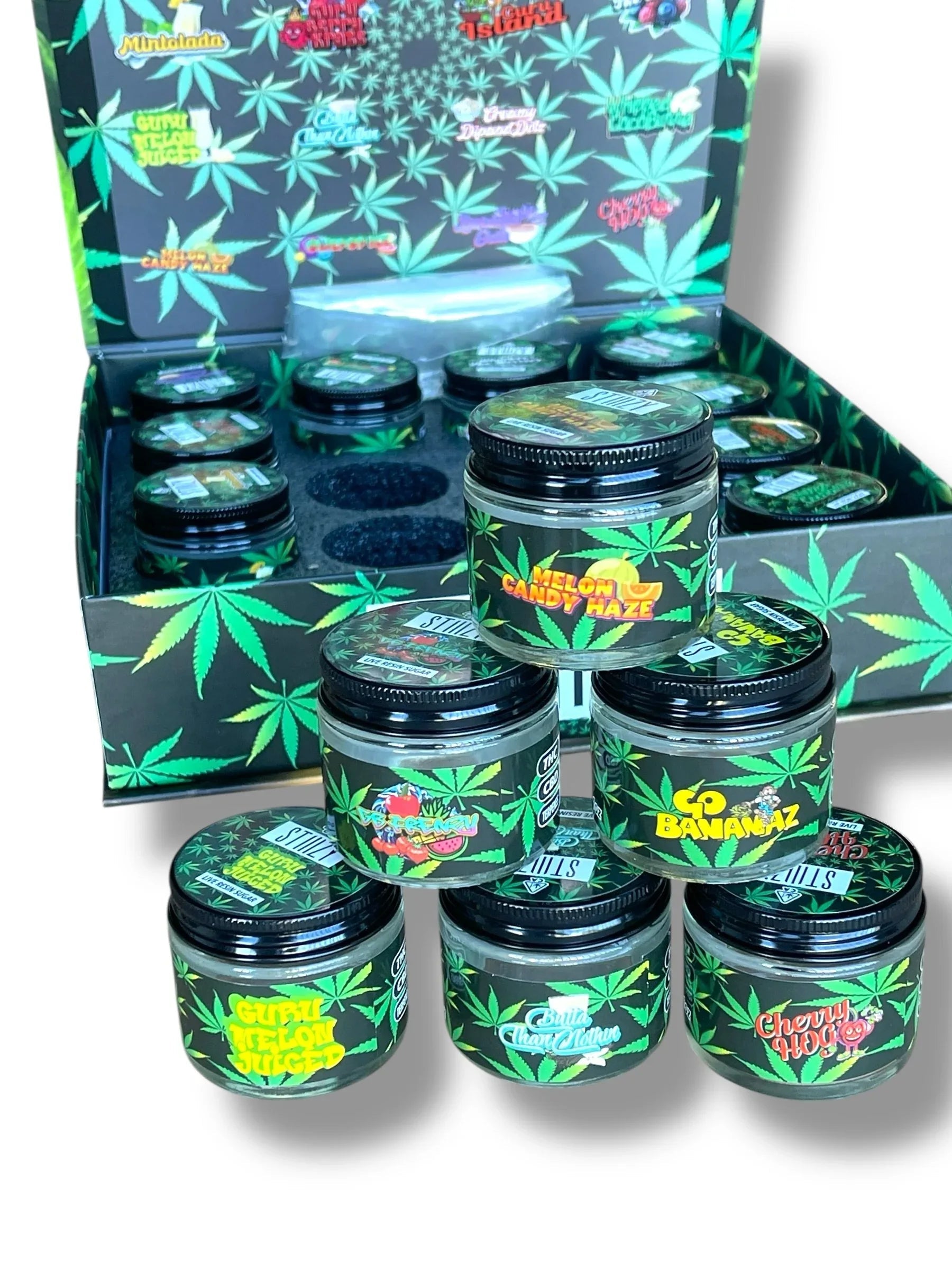 Stizzy Variety Pack 16-1oz Jars in a box Live Resin - Black Unicorn Hub