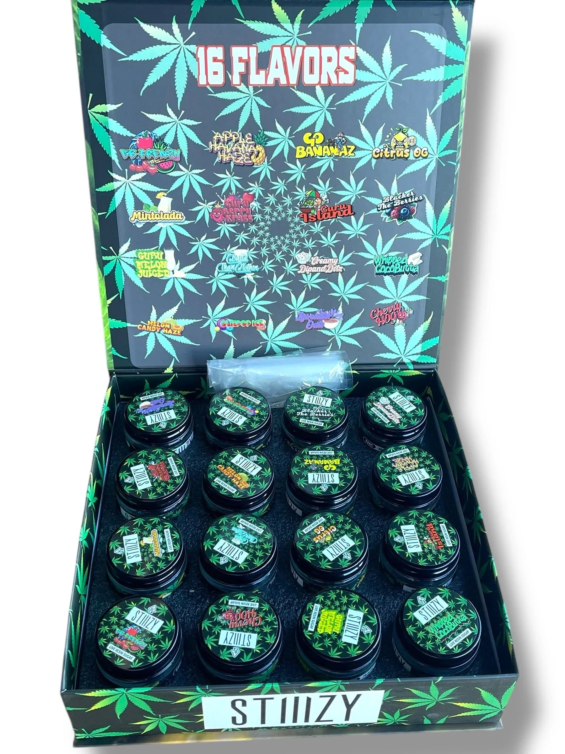 Stizzy Variety Pack 16-1oz Jars in a box Live Resin - Black Unicorn Hub
