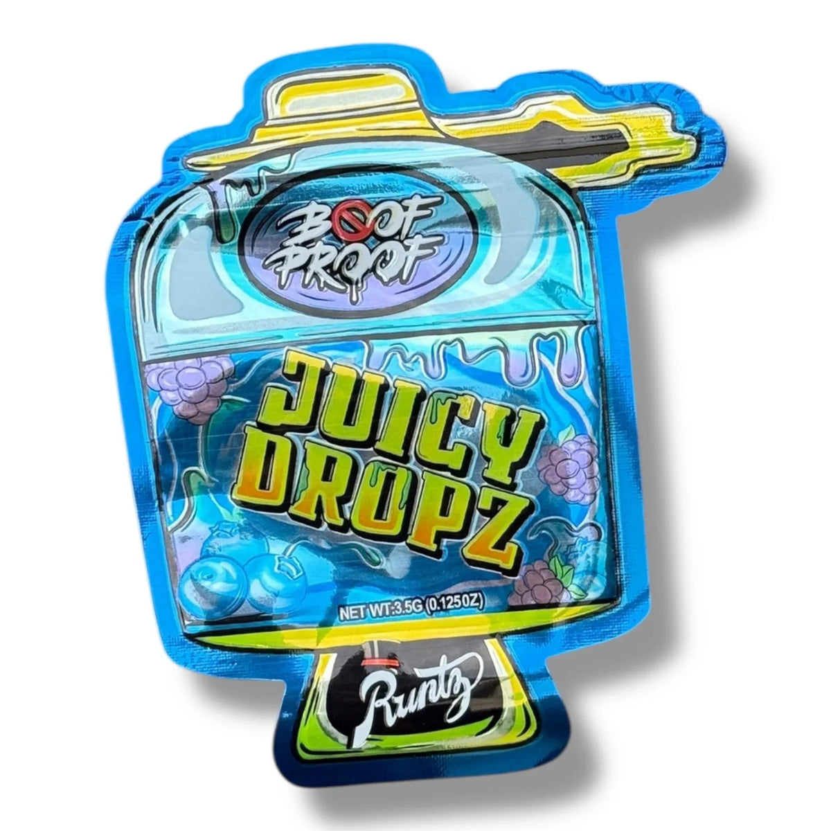 Juicy Dropz 3.5g Mylar Bags & Boxes with Window - Black Unicorn Hub