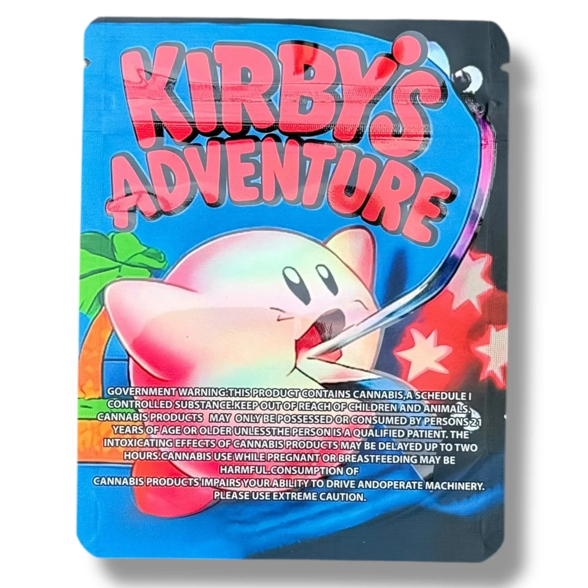 Kirby's Adventure ZA PACK 3.5g Mylar Bag- Packaging Only Zatendo - Black Unicorn Hub