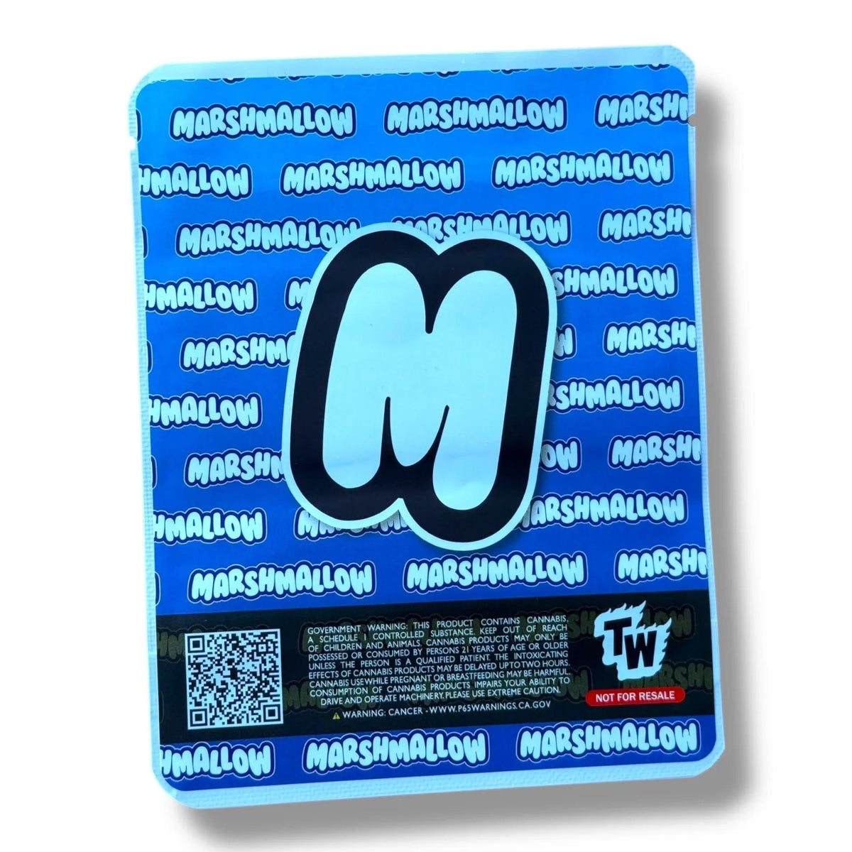 Blueberries & Cream Marshmallow 3.5G Mylar Bags -With stickers and label - Black Unicorn Hub