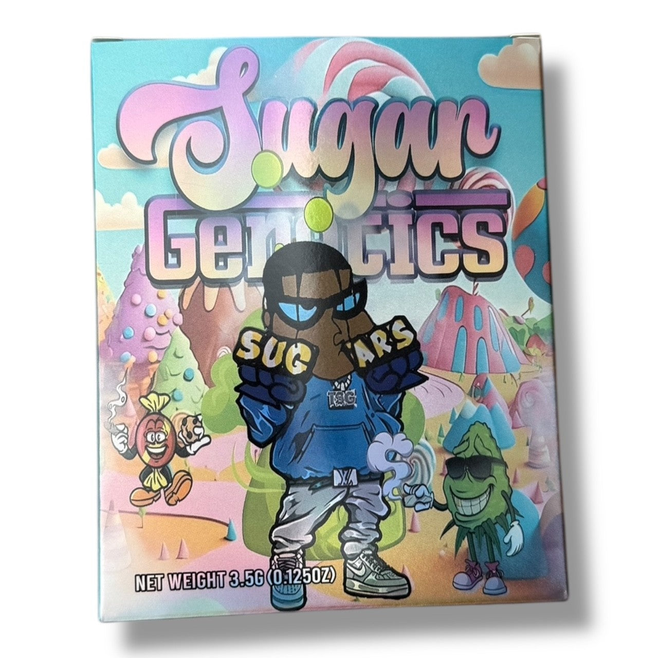 Sugar Genetics Mylar Bags with Boxes 3.5g Box Packaging