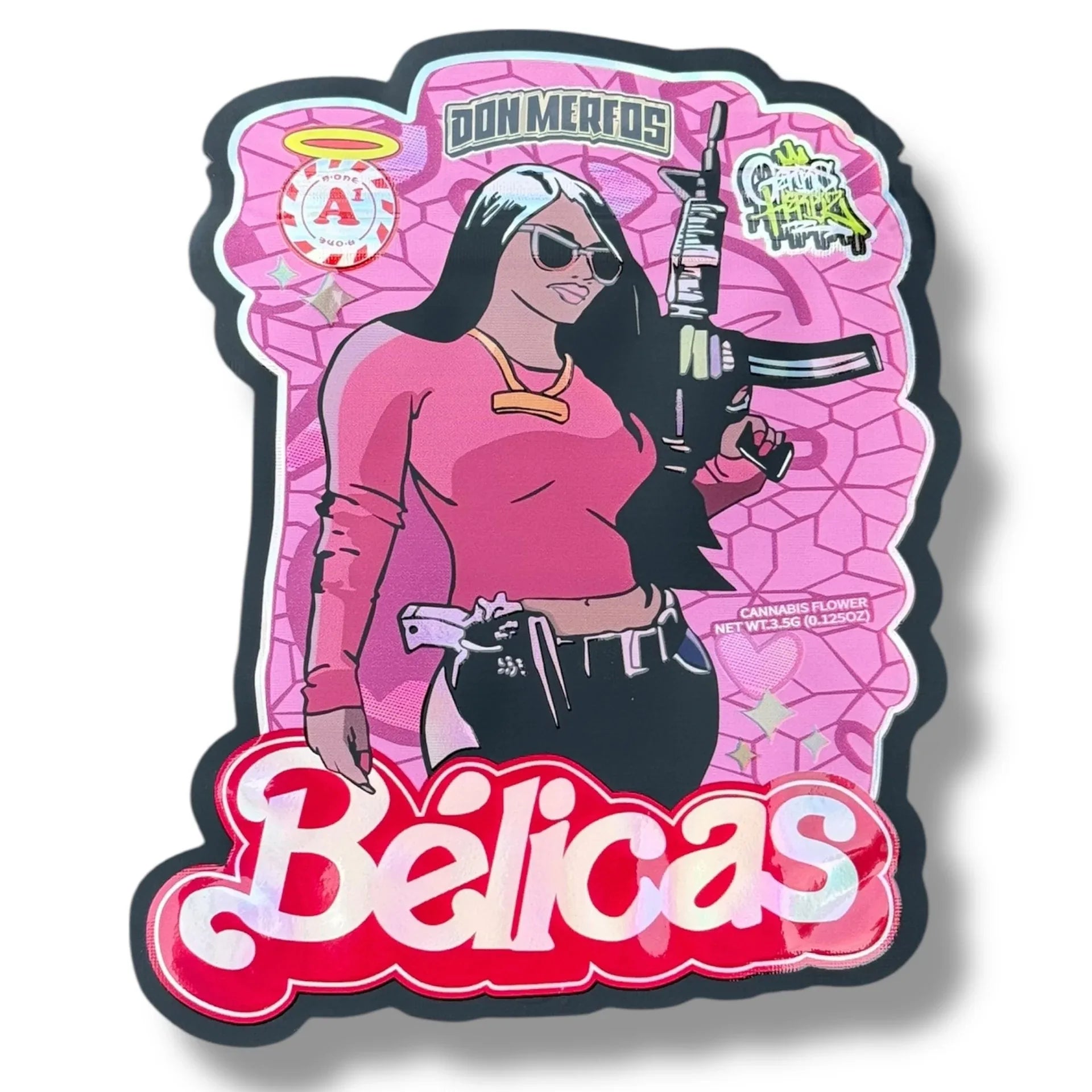 Don Merfos Belicas Mylar Bag 3.5g shape bags - Black Unicorn Hub